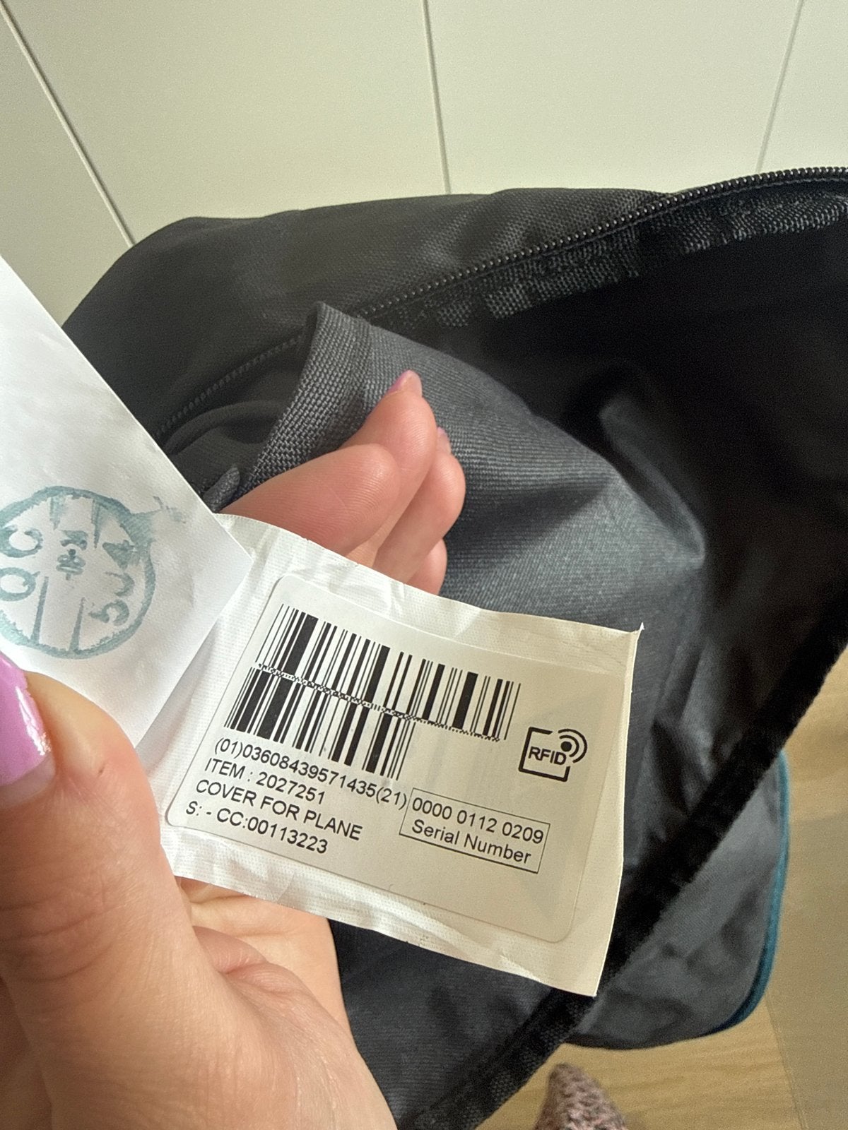 Quechua Cover for Plane - Beschermhoes voor rugzak, 30 cm of meer, Zwart, Zo goed als nieuw, 75 cm of meer