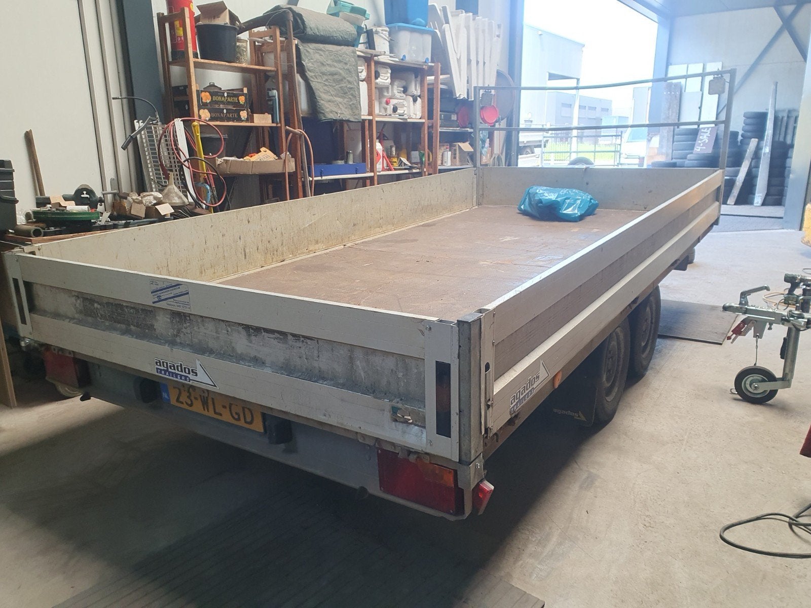 Agados plateau 425x205  2500KG bj 2014 super nu 1950ex, Auto diversen, Aanhangers en Bagagewagens, Ophalen of Verzenden