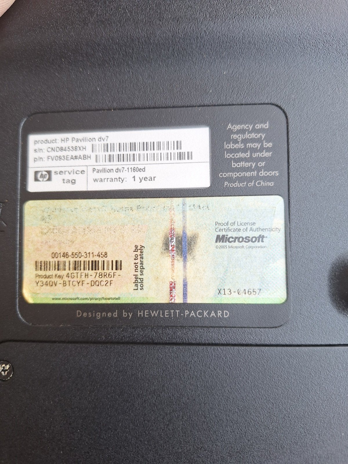 HP Pavilion dv7-1160ed Laptop -  scherm bescgadigd, Computers en Software, Windows Laptops, Gebruikt, HDD, 2 tot 3 Ghz, Qwerty