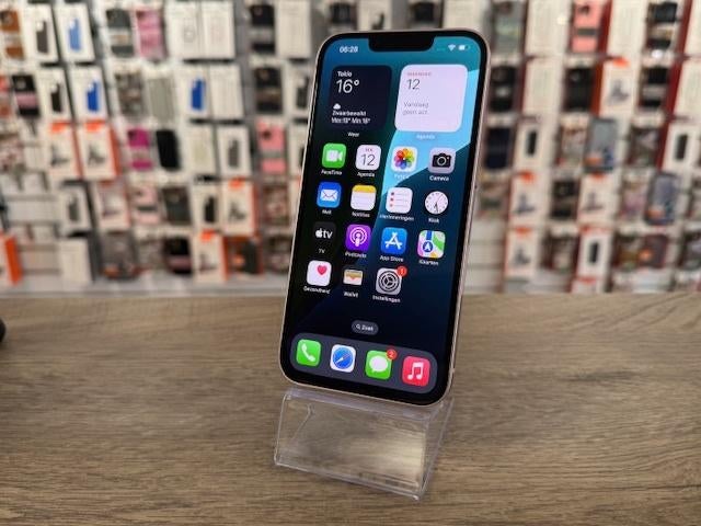 iPhone 13 128GB Roze - Nieuwstaat & Garantie! Batt: 96%, Apple, IPhone 13, Zo goed als nieuw, Zonder abonnement