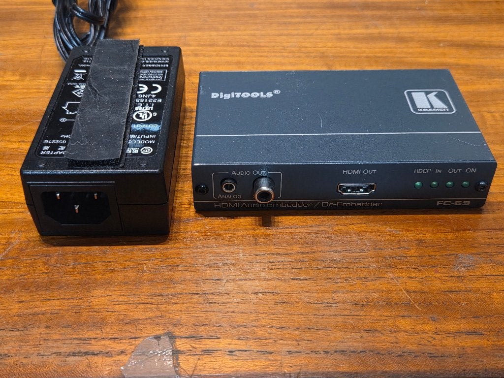 Kramer Digitools FC-69 HDMI Audio Embedder/De-Embedder, Ophalen of Verzenden, Gebruikt, Video