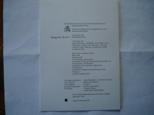 Boekenbal. (806) – Kinderboekenbal 1991, kinderboekenweek, Boeken, Boekenweekgeschenken, Ophalen of Verzenden, Zo goed als nieuw