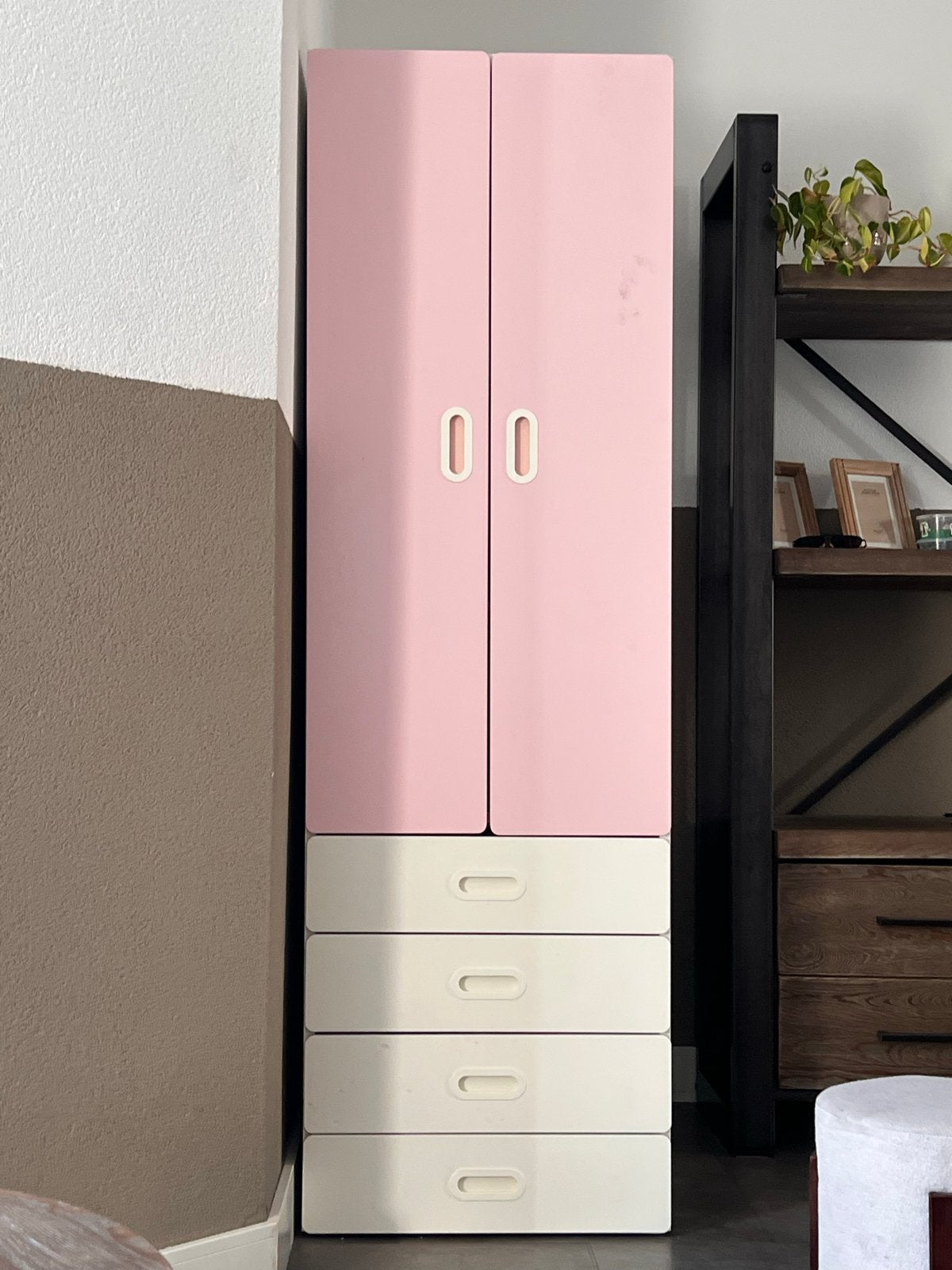 2x Ikea stuva kast roze, Ophalen, Gebruikt, 105 cm of meer, Minder dan 50 cm