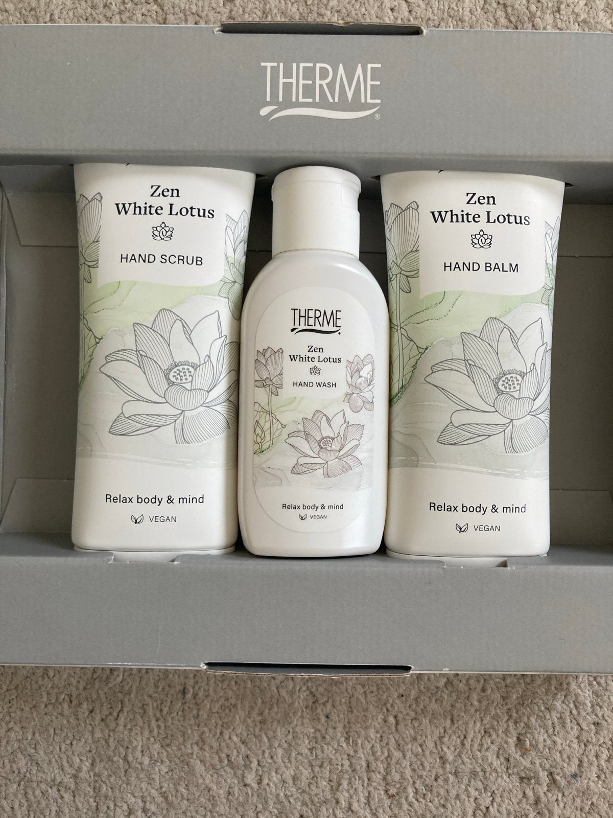 Therme Zen White Lotus Handverzorgingsset, Sieraden, Tassen en Uiterlijk, Ophalen of Verzenden, Nieuw, Overige typen