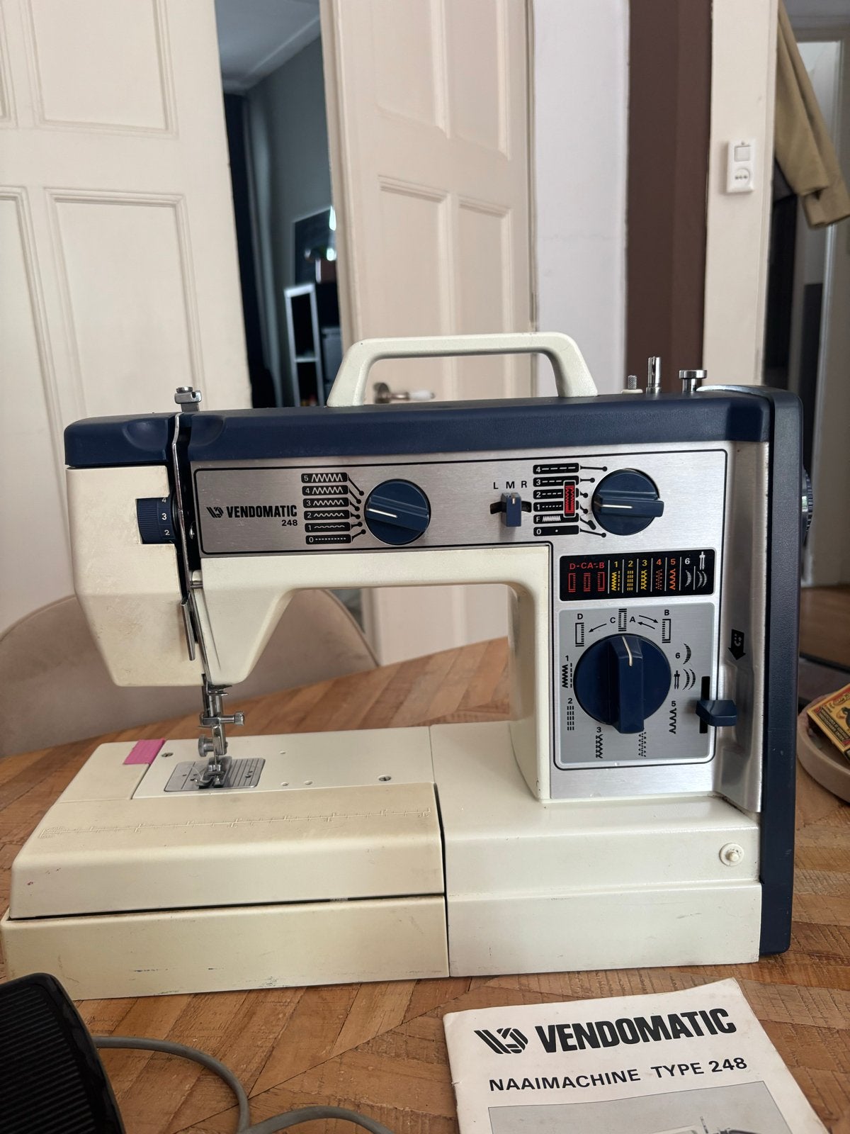 Vendomatic Naaimachine Type 248 - Vintage en Compleet, Gebruikt, Naaimachine, Industrieel, Ophalen