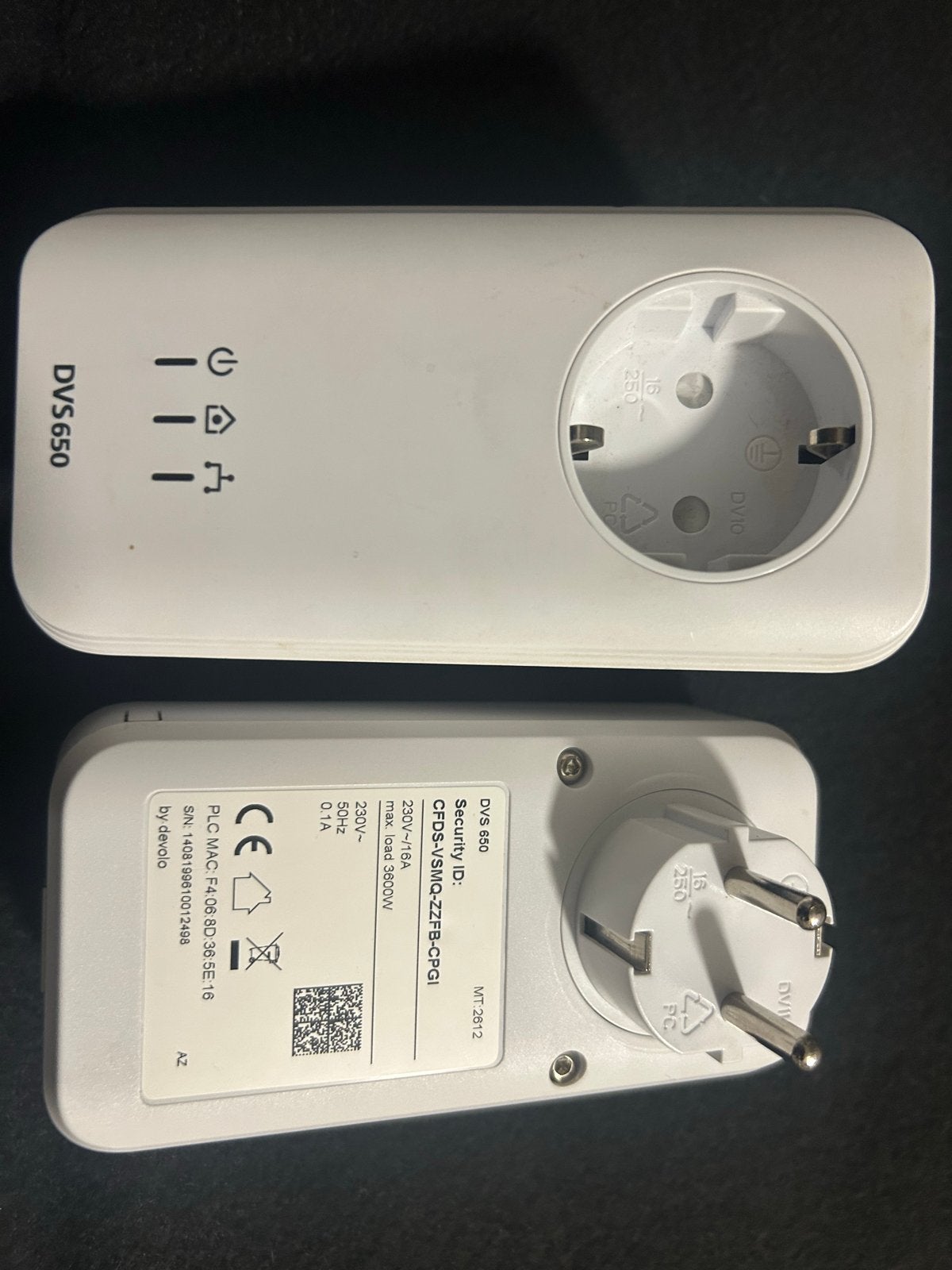 2x Devolo DVS 650 Powerline Adapters, Ophalen of Verzenden, Gebruikt
