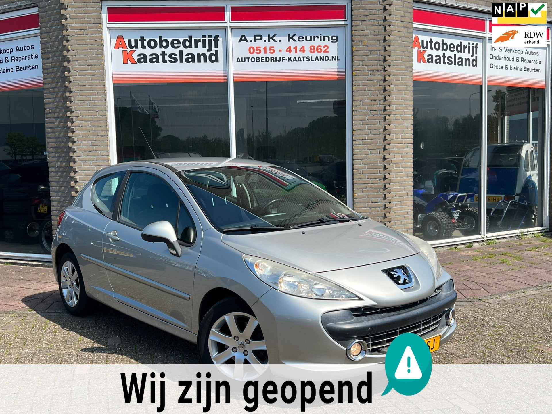 Peugeot 207 1.6 VTi XS Pack - Airco - APK 24-07-2027, Auto's, Voorwielaandrijving, Stof, Gebruikt, Zwart