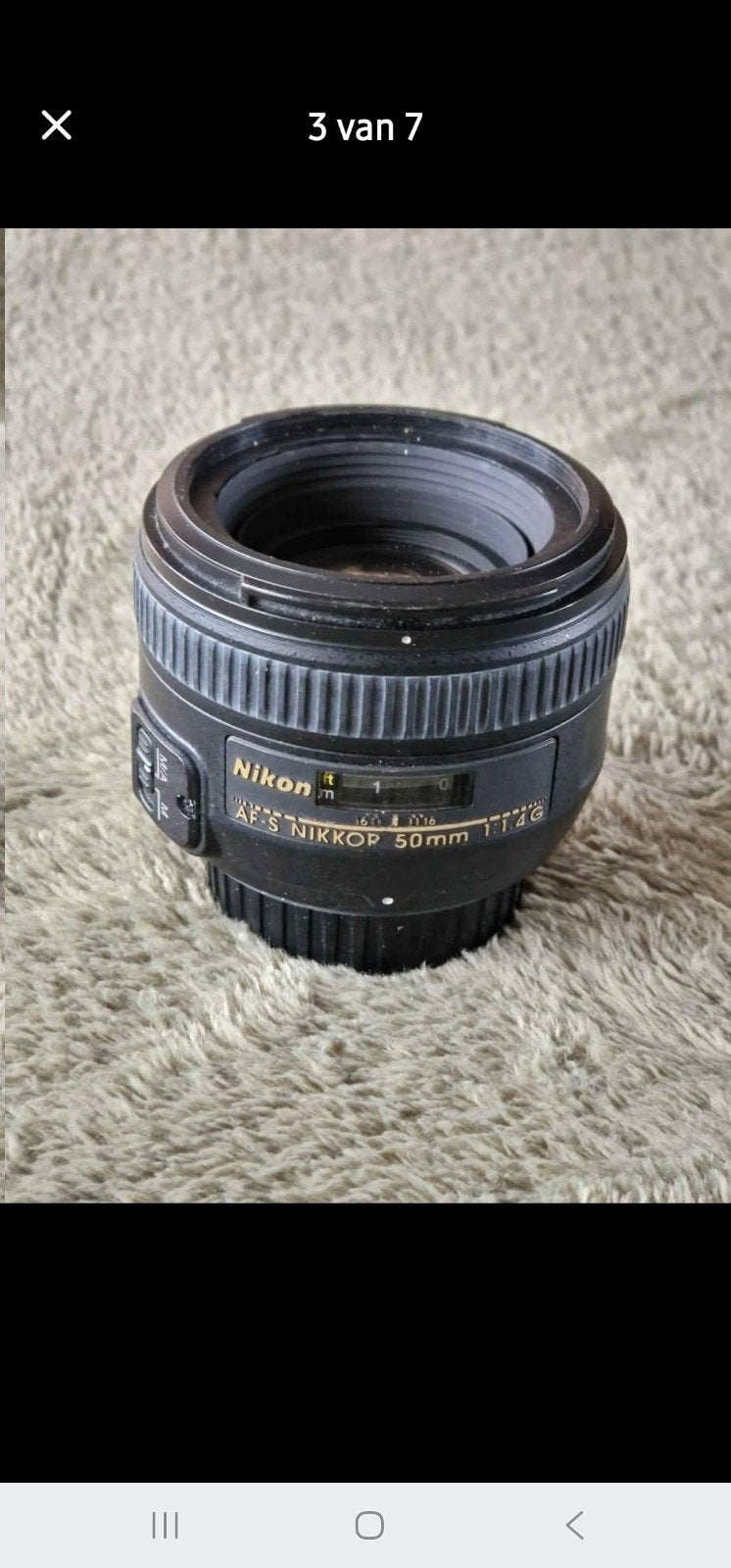 Nikon afs 50mm 1.4 in keurige staat, Ophalen, Zo goed als nieuw, Standaardlens
