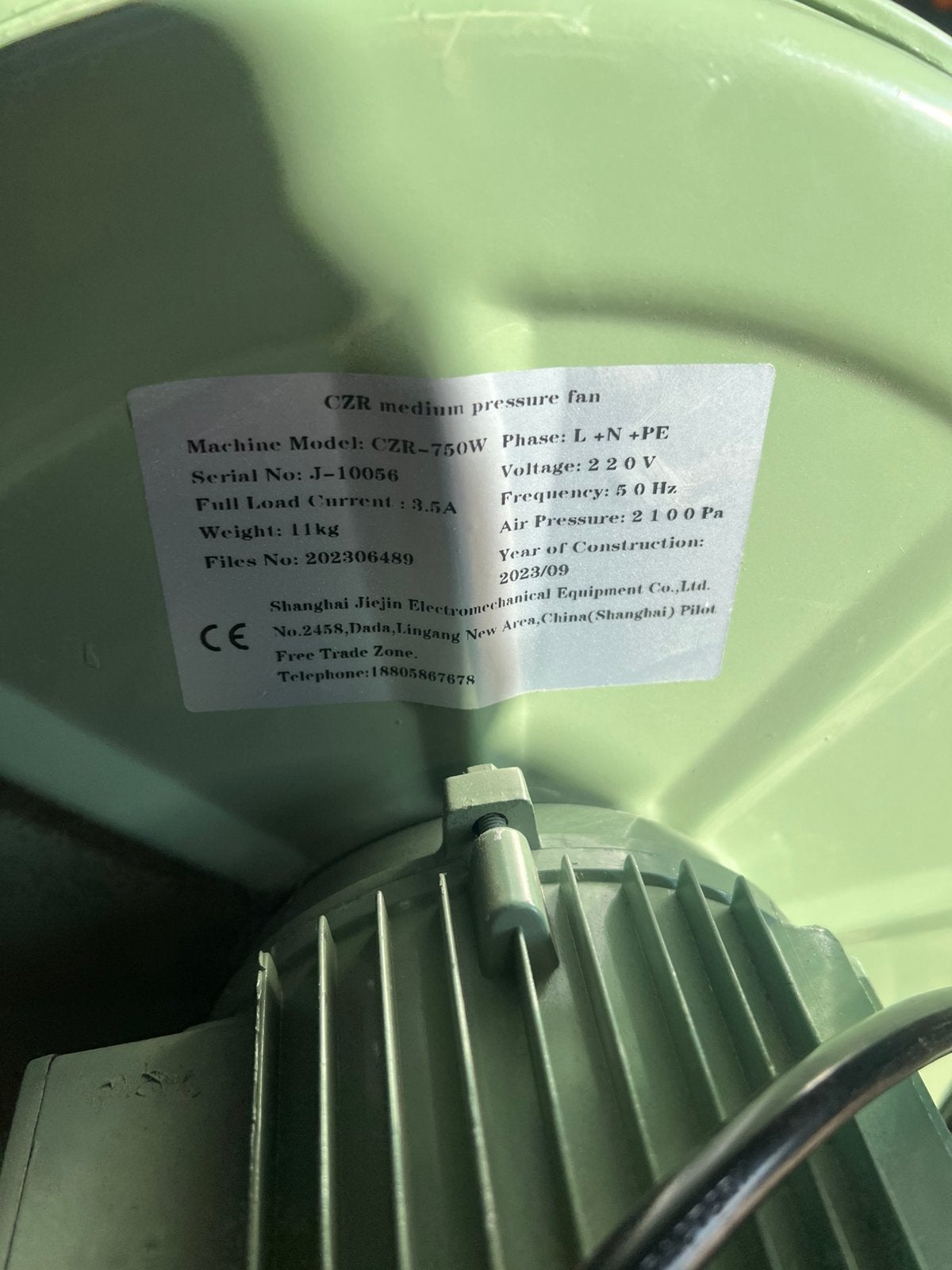 CZR-750watt middendruk ventilatoren, Ophalen, Zo goed als nieuw, 600 tot 1200 watt, Overige typen