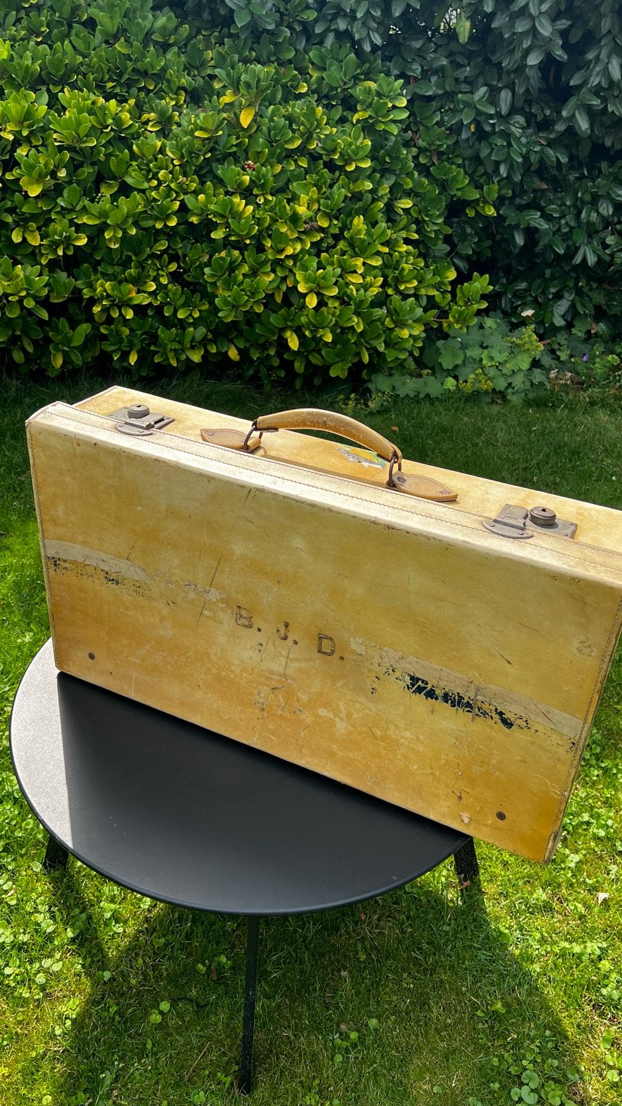 Koffer vintage, Ophalen, Leer