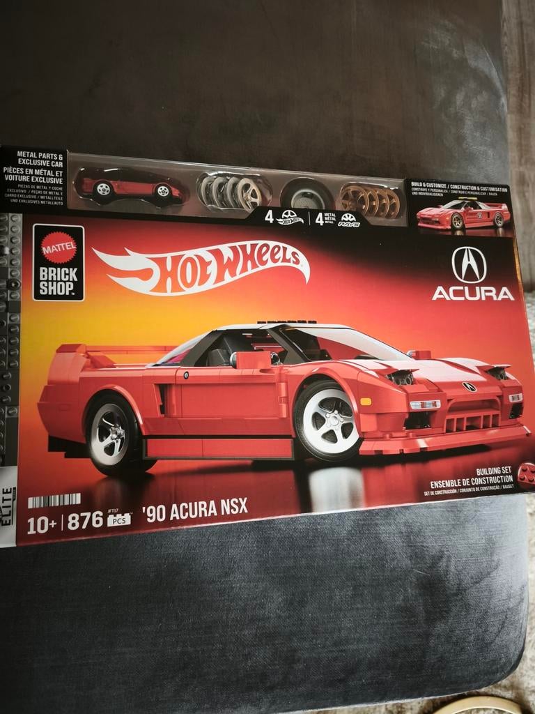 Hot Wheels Mattel Brick Shop '90 Acura NSX Bouwset, Ophalen of Verzenden, Zo goed als nieuw