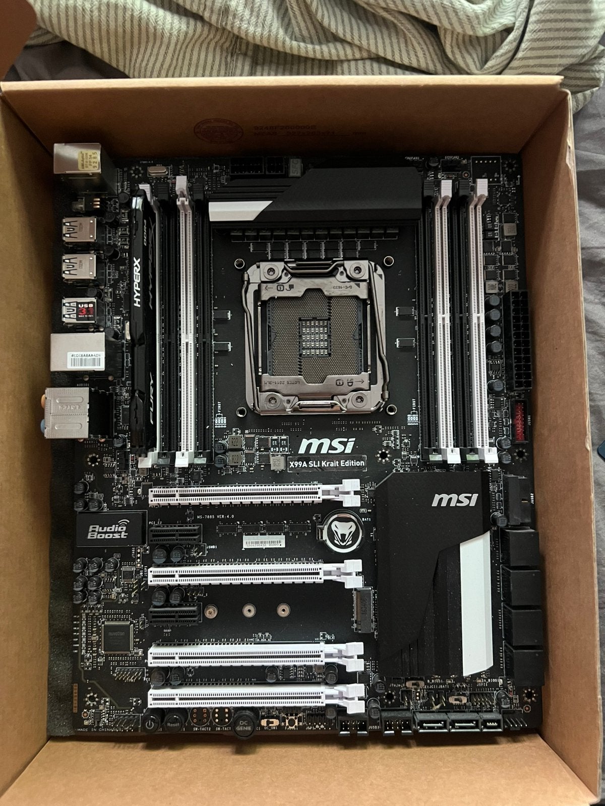 Msi x99 krait edition, Computers en Software, Moederborden, Ophalen, Zo goed als nieuw