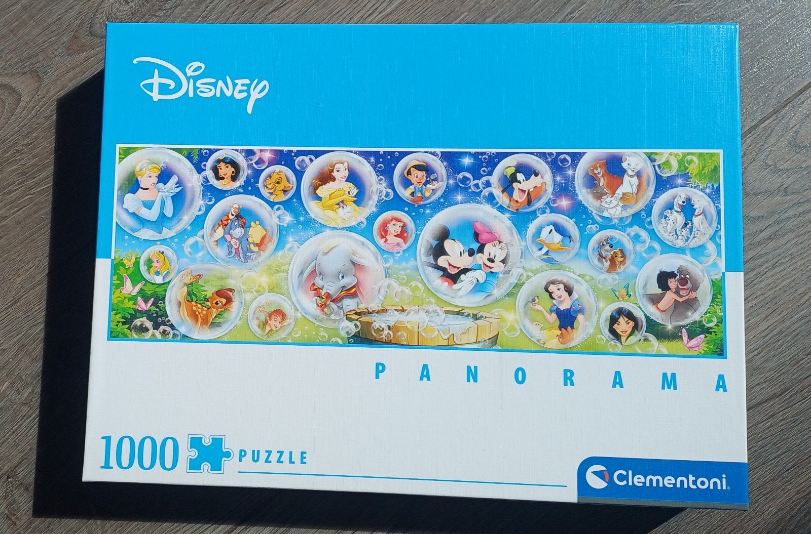 Disney panorama puzzels 2x, Ophalen, 500 t/m 1500 stukjes, Gebruikt, Legpuzzel