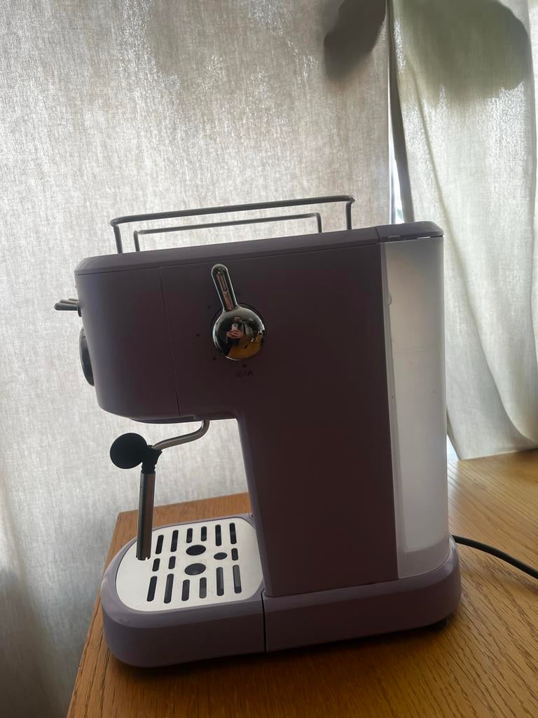 Lila piston koffiezetapparaat, Gebruikt, Gemalen koffie, 1 kopje, Combi