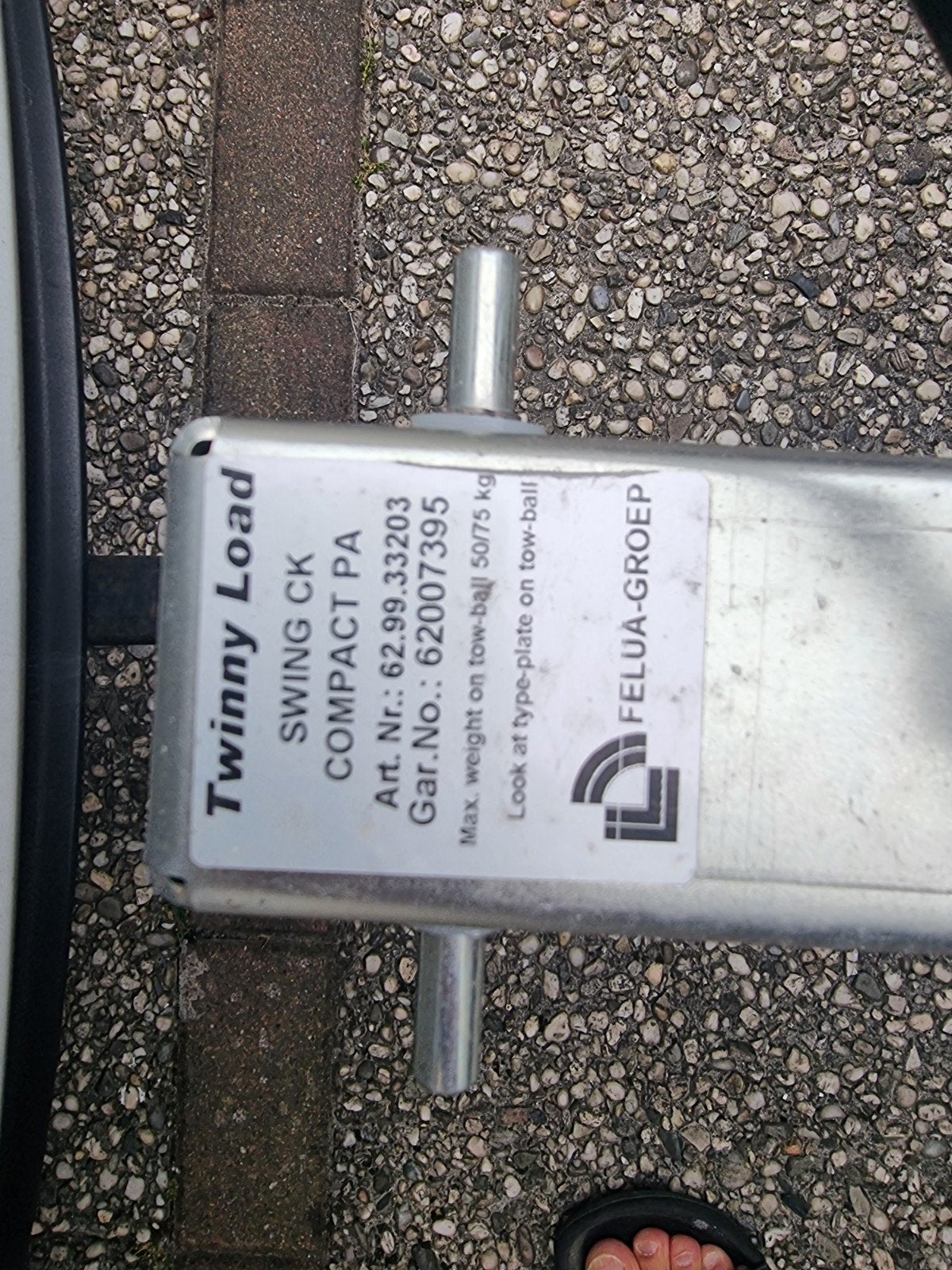 Twinny Load kantelbare fietsendrager voor 2 fietsen, Ophalen, 2 fietsen, Gebruikt, Trekhaakdrager