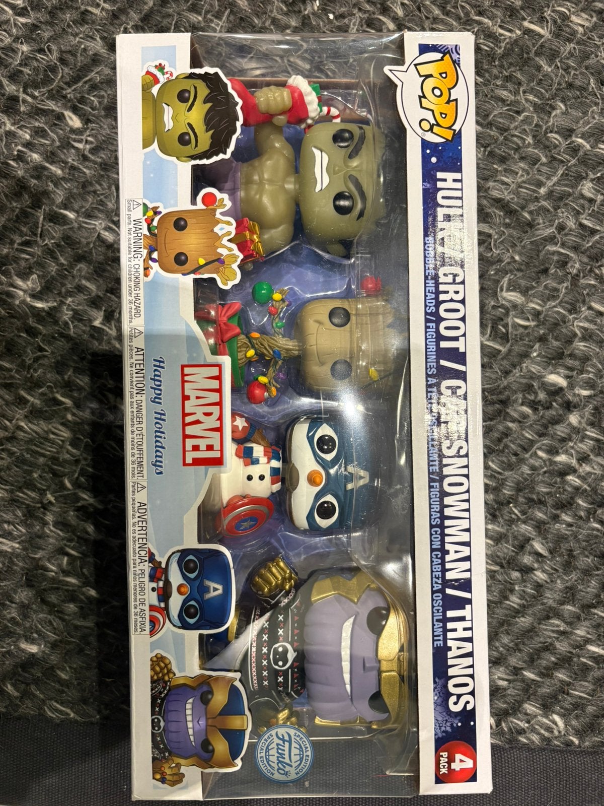 Funko Pop! Marvel Kerstset, Groot met Cheese Puffs, Deadpool, Ophalen of Verzenden, Nieuw