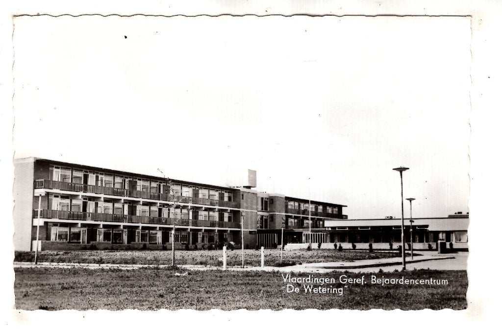 Vlaardingen   Gereformeerde bejaarden Flat  De Wetering, Ophalen, 1940 tot 1960, Zuid-Holland