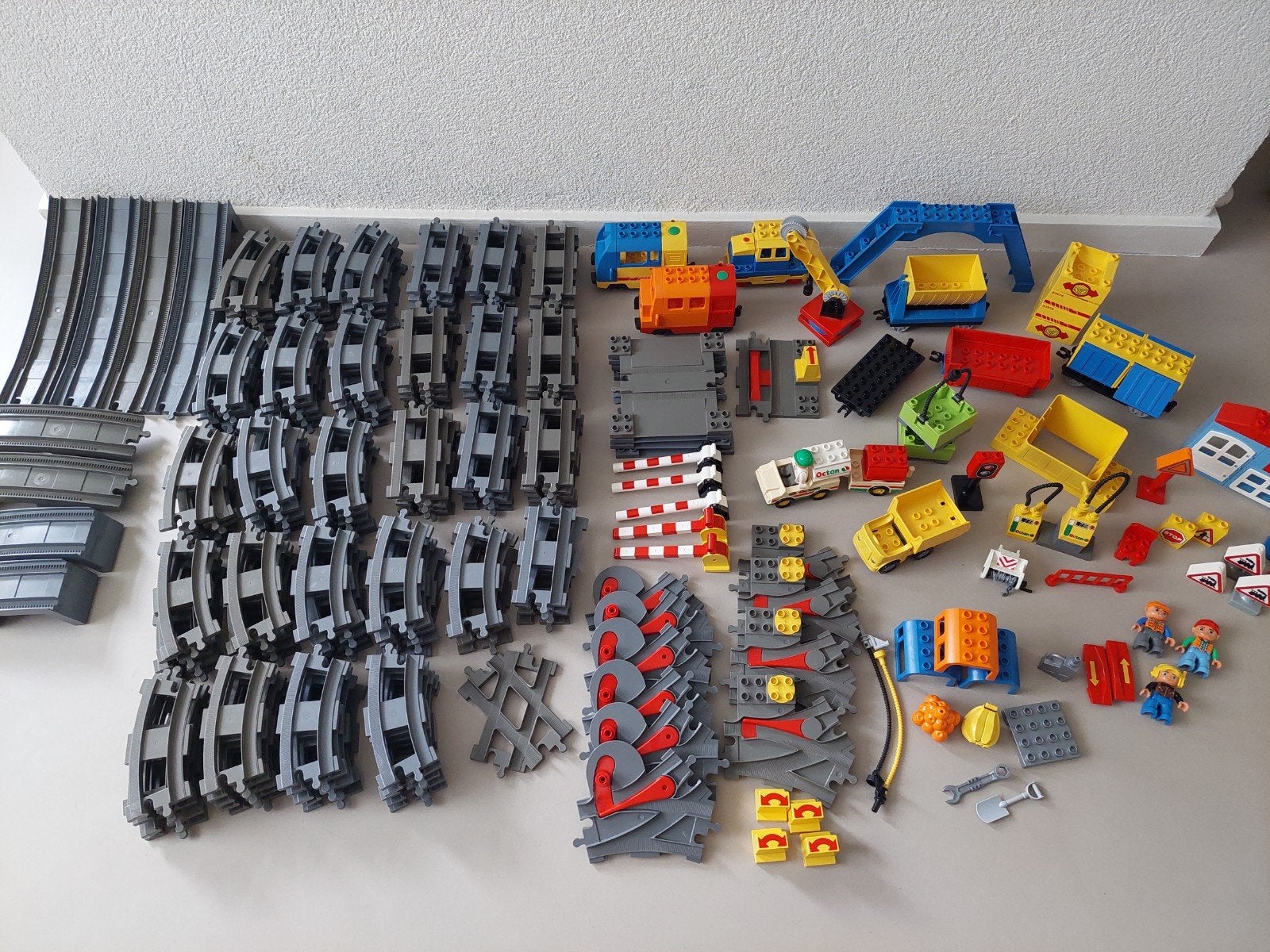 Grote Duplo treinbaan set met treinen, wissels en meer, Ophalen, Gebruikt, Overige thema's, Overige typen