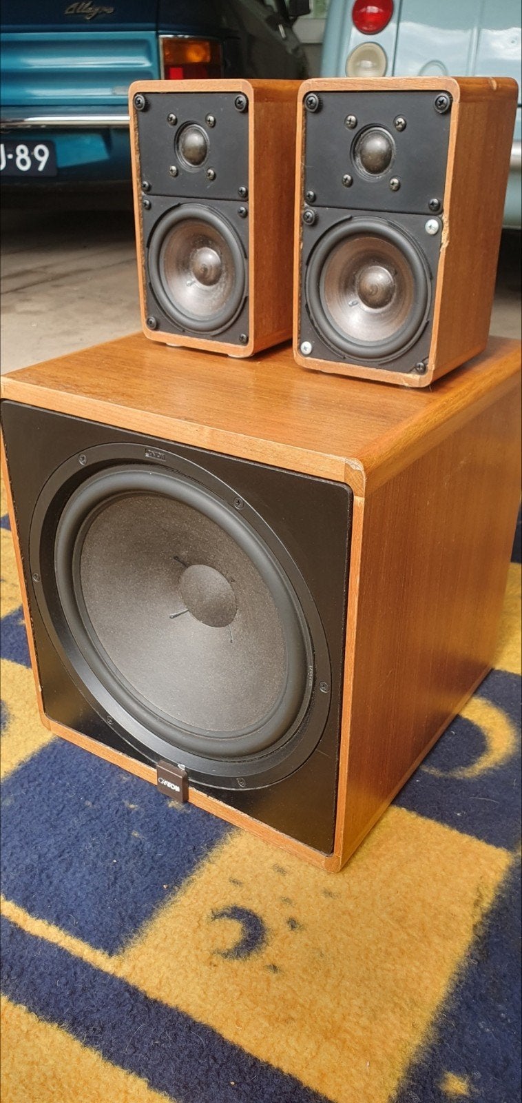 Canton Plus S satelliet speakers en Plus C subwoofer, Audio, Tv en Foto, Gebruikt, Speakerset, 60 tot 120 watt, Geschikt voor surround/home cinema