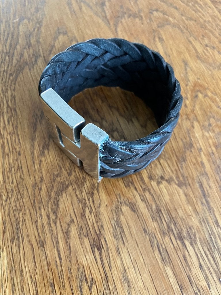 Originele Josh armband, Ophalen of Verzenden, Zo goed als nieuw, Zwart, Leer