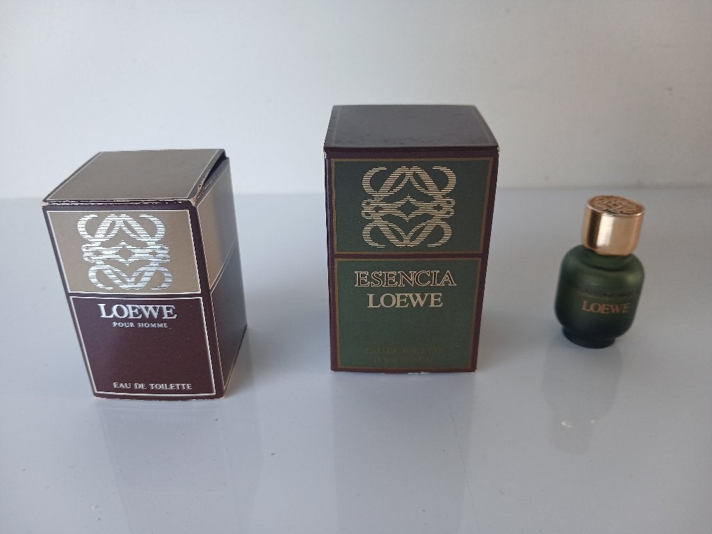 OLD VERSION Loewe Essencia en Loewe pour Homme miniaturen, Verzenden, Nieuw, Miniatuur, Gevuld