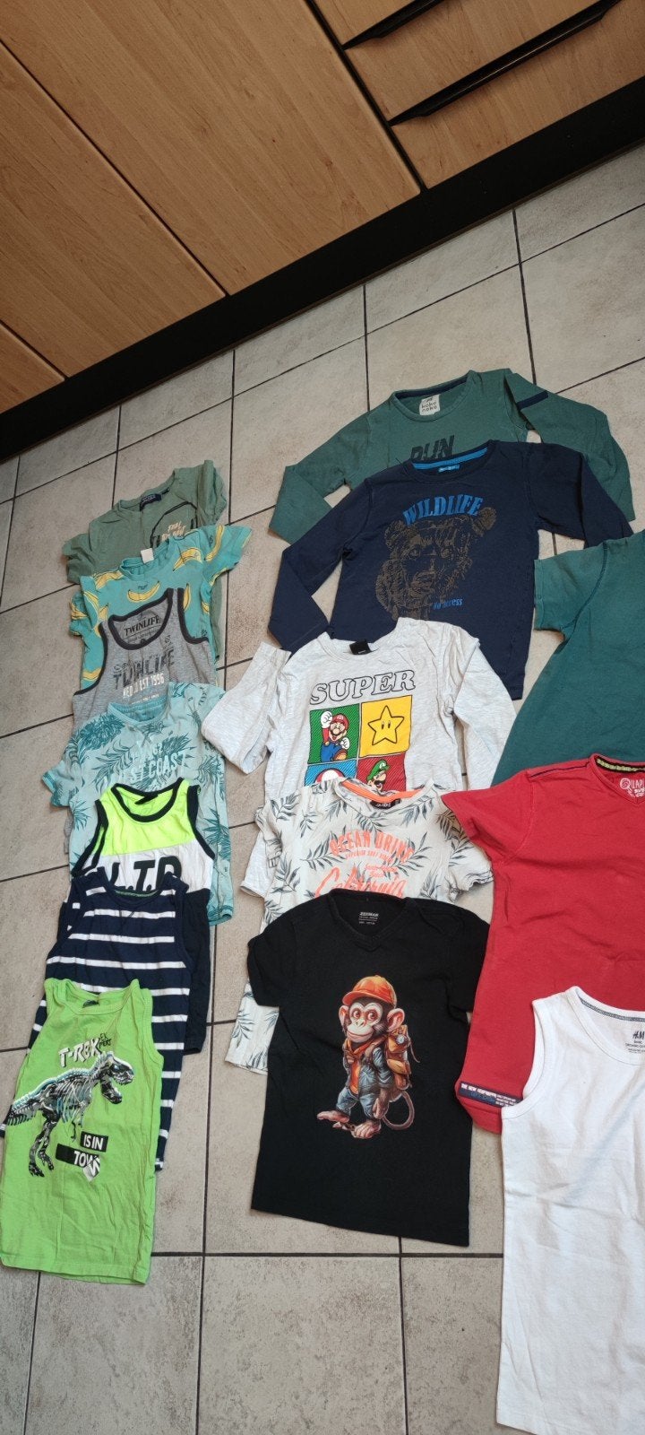 Partij t-shirt, longsleve, hemd maat 122 128, Ophalen of Verzenden, Zo goed als nieuw, Shirt of Longsleeve