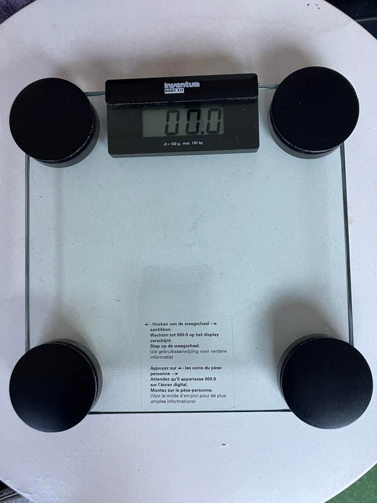 Inventum Body Fit Personenweegschaal - Digitaal, Ophalen, Gebruikt, 1 tot 500 gram, 100 kg of meer