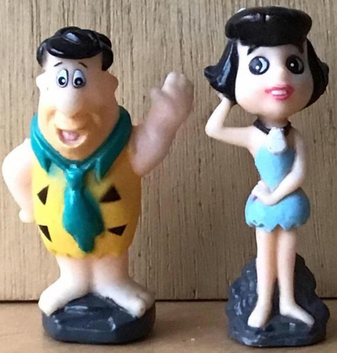Fred Flintstone & Wilma Rubble poppetje (2x) - ZGAN, Verzamelen, Ophalen of Verzenden, Zo goed als nieuw, Tv, Actiefiguur of Pop