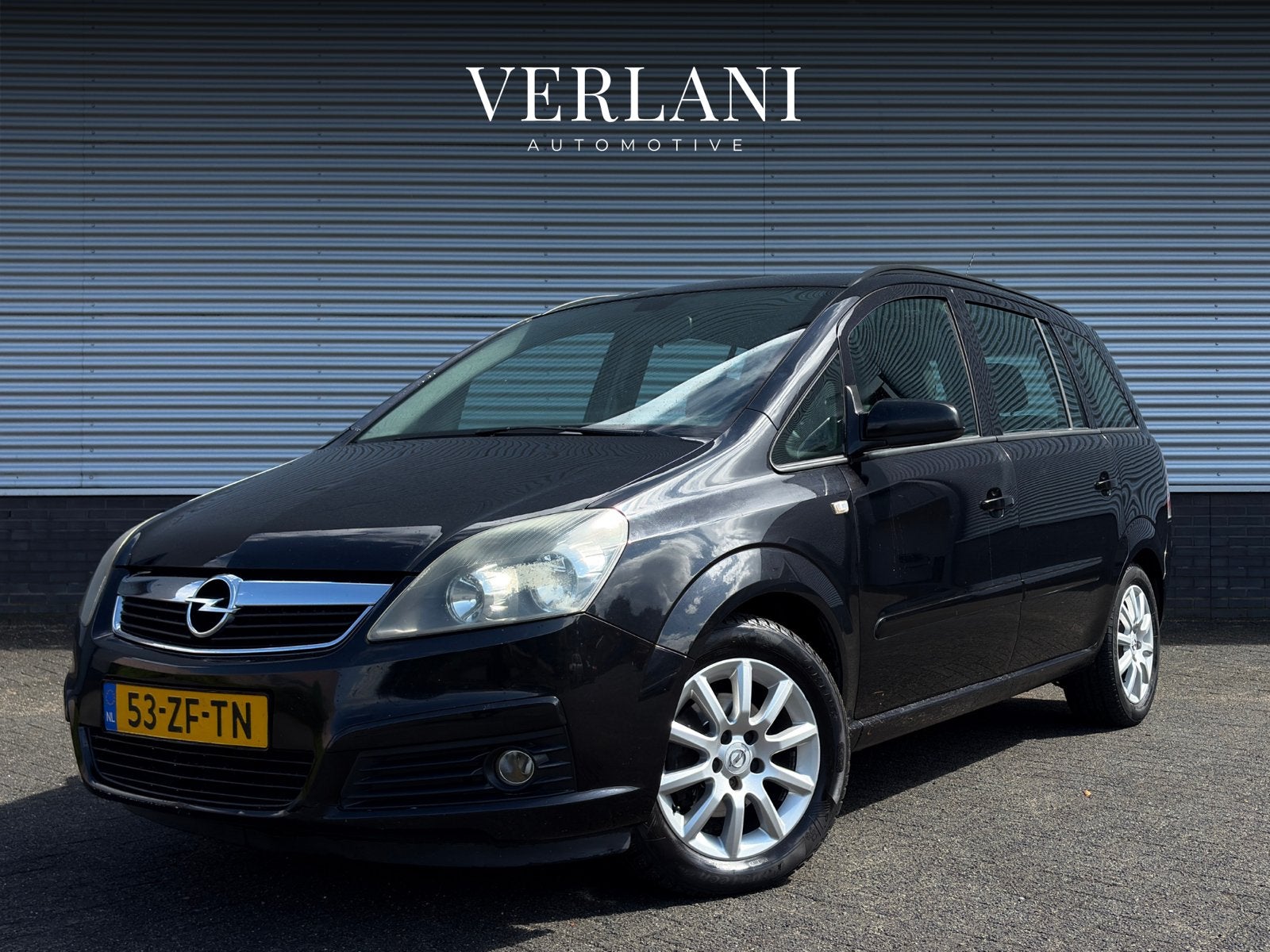 Opel Zafira 1.8 | 7 Persoons | Automaat | APK | Trekhaak, Auto's, Zwart, 4 cilinders, Zwart, Origineel Nederlands