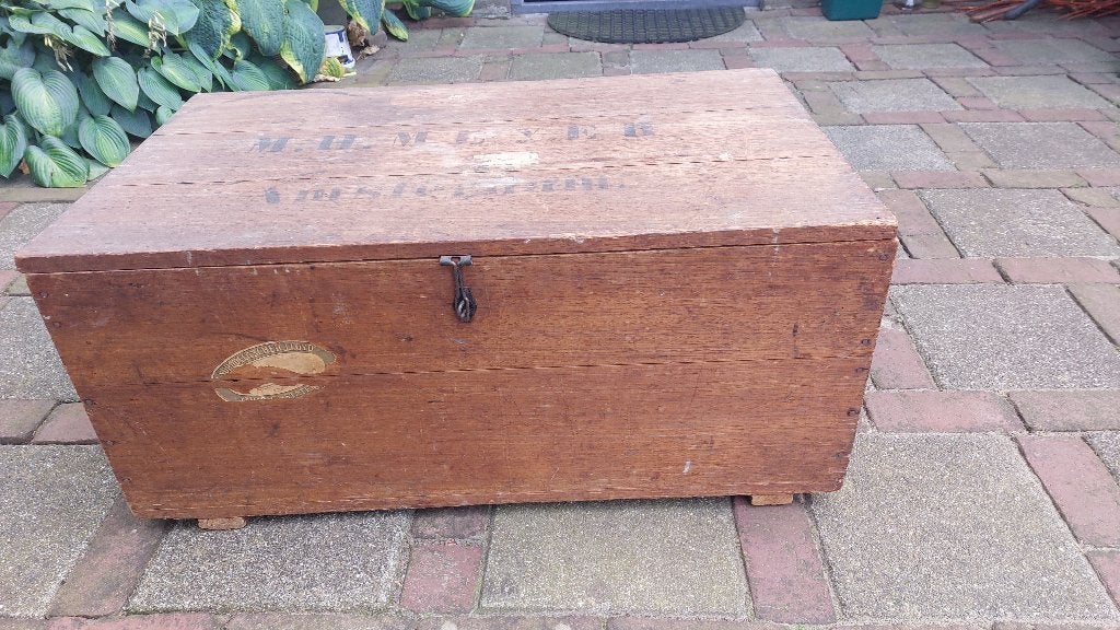 Vintage transportkist, Ophalen