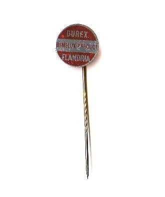 blikken speldje DUREX FLANDRIA, Ophalen of Verzenden, Gebruikt, Overige onderwerpen, Speldje of Pin