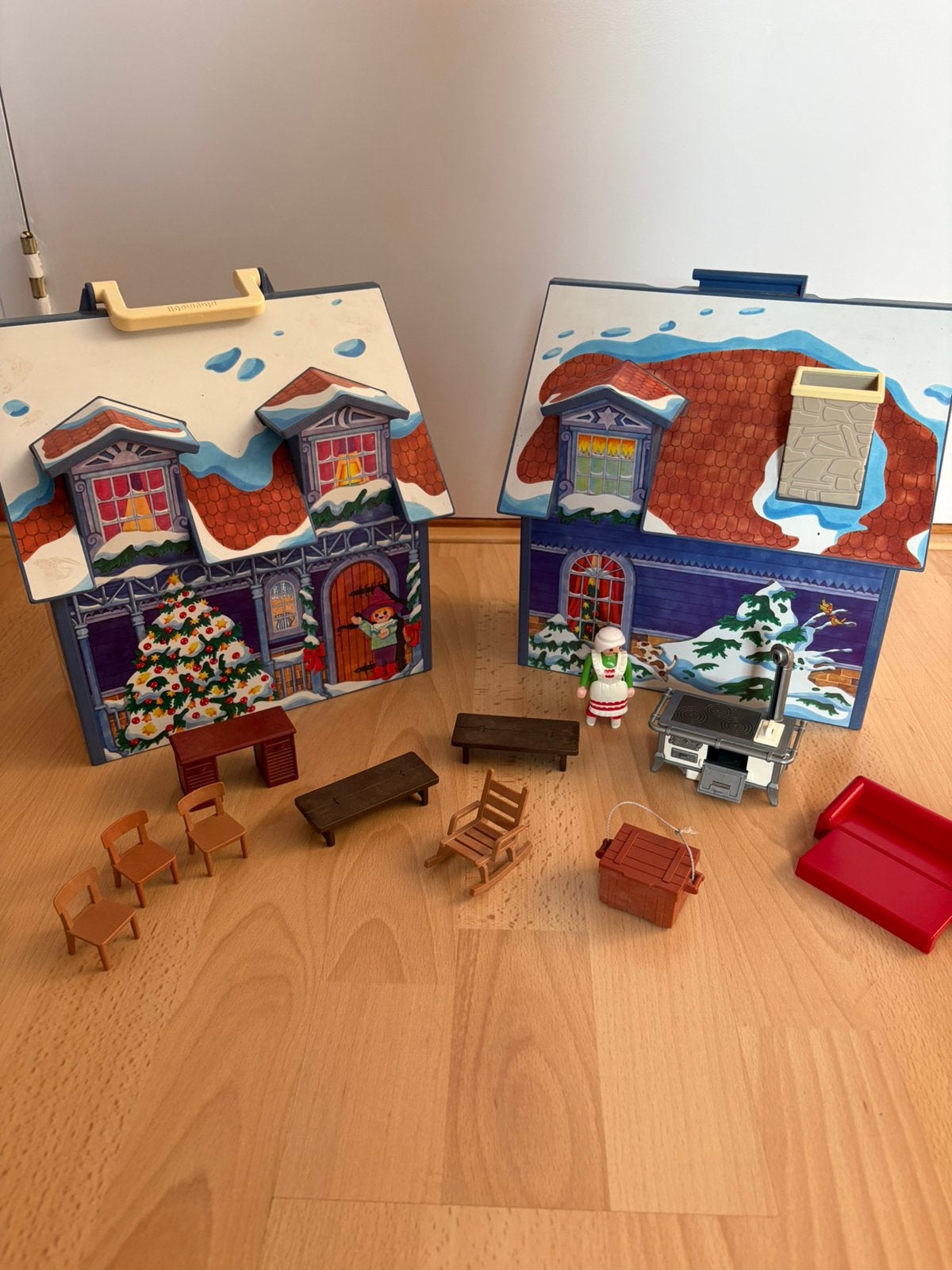 Playmobil kersthuisje met acc, Ophalen of Verzenden, Gebruikt