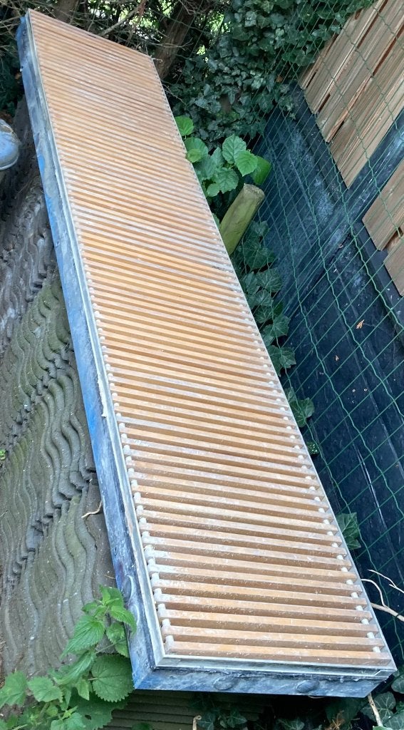 Jaga mini canal convector putten 2,10 en 4,30 meter lang, Ophalen, Gebruikt, Minder dan 30 cm, Hoog rendement (Hr)