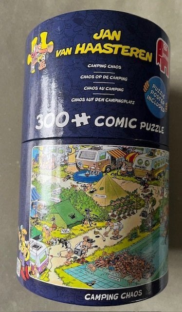 camping chaos, Hobby en Vrije tijd, Denksport en Puzzels, Ophalen of Verzenden, Minder dan 500 stukjes, Zo goed als nieuw, Legpuzzel