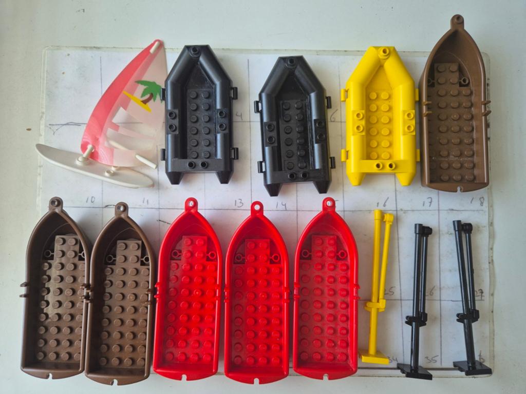 Lego boot surfplank city vintage onderdelen paradisa piraat, Ophalen of Verzenden