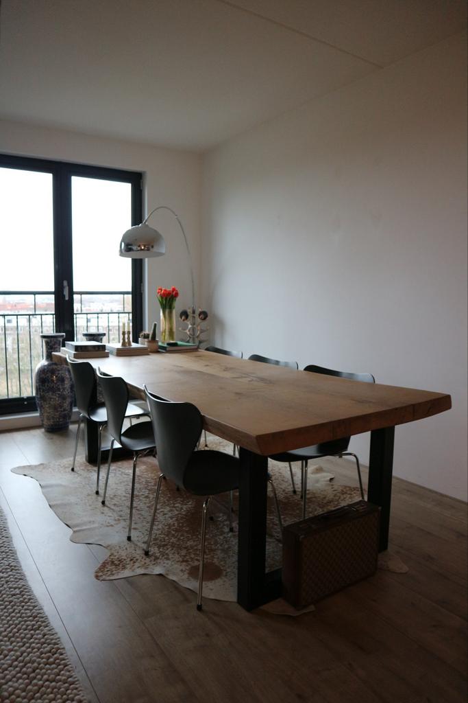 Massief eiken eettafel van RAW Interiors (240x100cm), Ophalen, Gebruikt, 100 tot 150 cm, Eikenhout