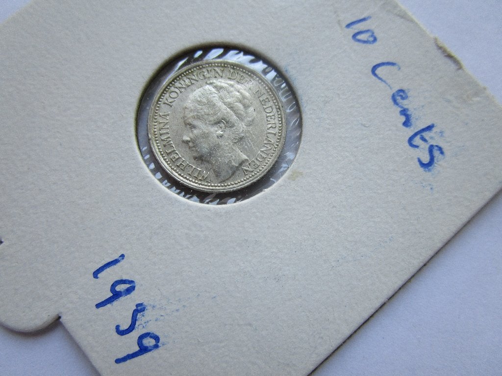 10 cent munt zilver 1939 afbeelding Wilhelmina, Postzegels en Munten, Munten | Nederland, Verzenden, Zilver, 10 cent, Koningin Wilhelmina