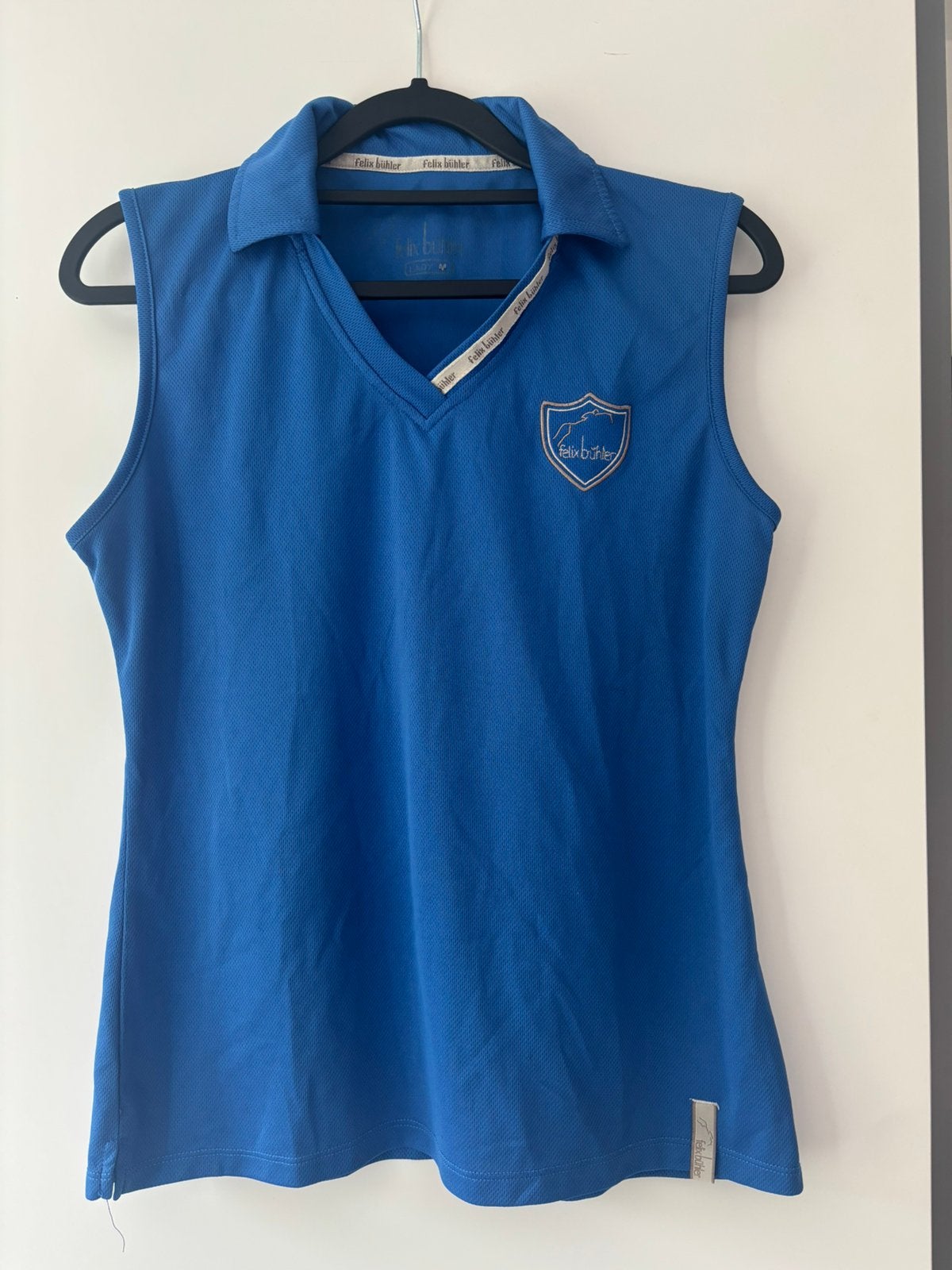 Paardrijshirt blauw, Dieren en Toebehoren, Paardrijkleding, Ophalen, Zo goed als nieuw, Dressuur, Bovenkleding