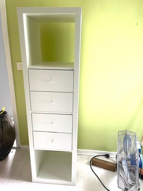 IKEA Kallax kast met laatjes, Ophalen, Overige materialen, Minder dan 50 cm, Gebruikt