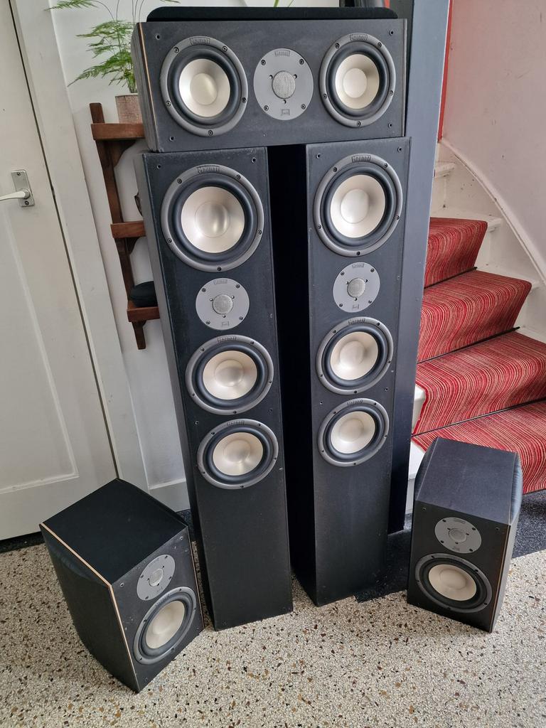 Magnat vintage series 5-delig surround system, Ophalen, Gebruikt, Magnat, 60 tot 120 watt