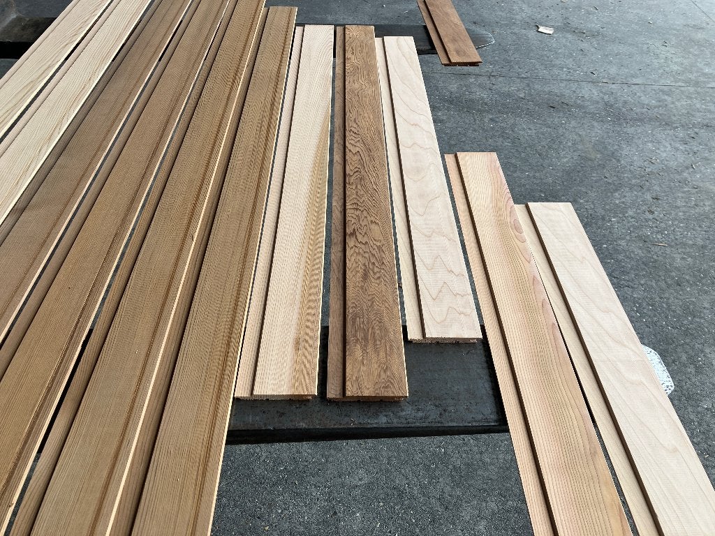 planken–saunadelen-sponningschroot-Western Red Cedar-11x83m, Ophalen, Planken, Nieuw, Hardhout