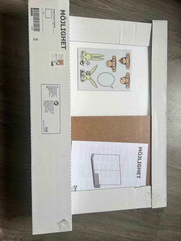 IKEA MÖJLIGHET Magneet-/Prikbord met opbergvak, Ophalen, Nieuw, Magneetbord