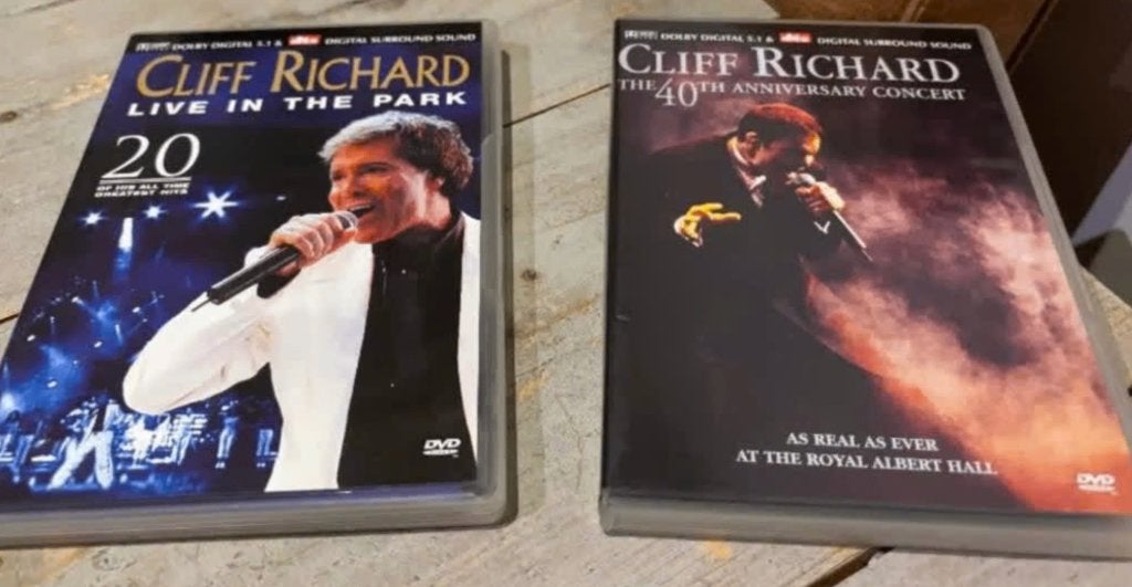 2 live DVD's van Cliff Richard  In Park en Royal Albert Hall, Alle leeftijden, Ophalen of Verzenden, Zo goed als nieuw, Concert