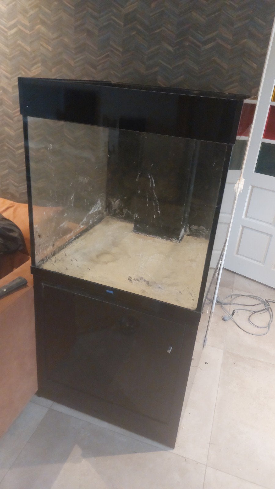 kubus aqaurium van diamond, Ophalen, Gebruikt, Leeg aquarium