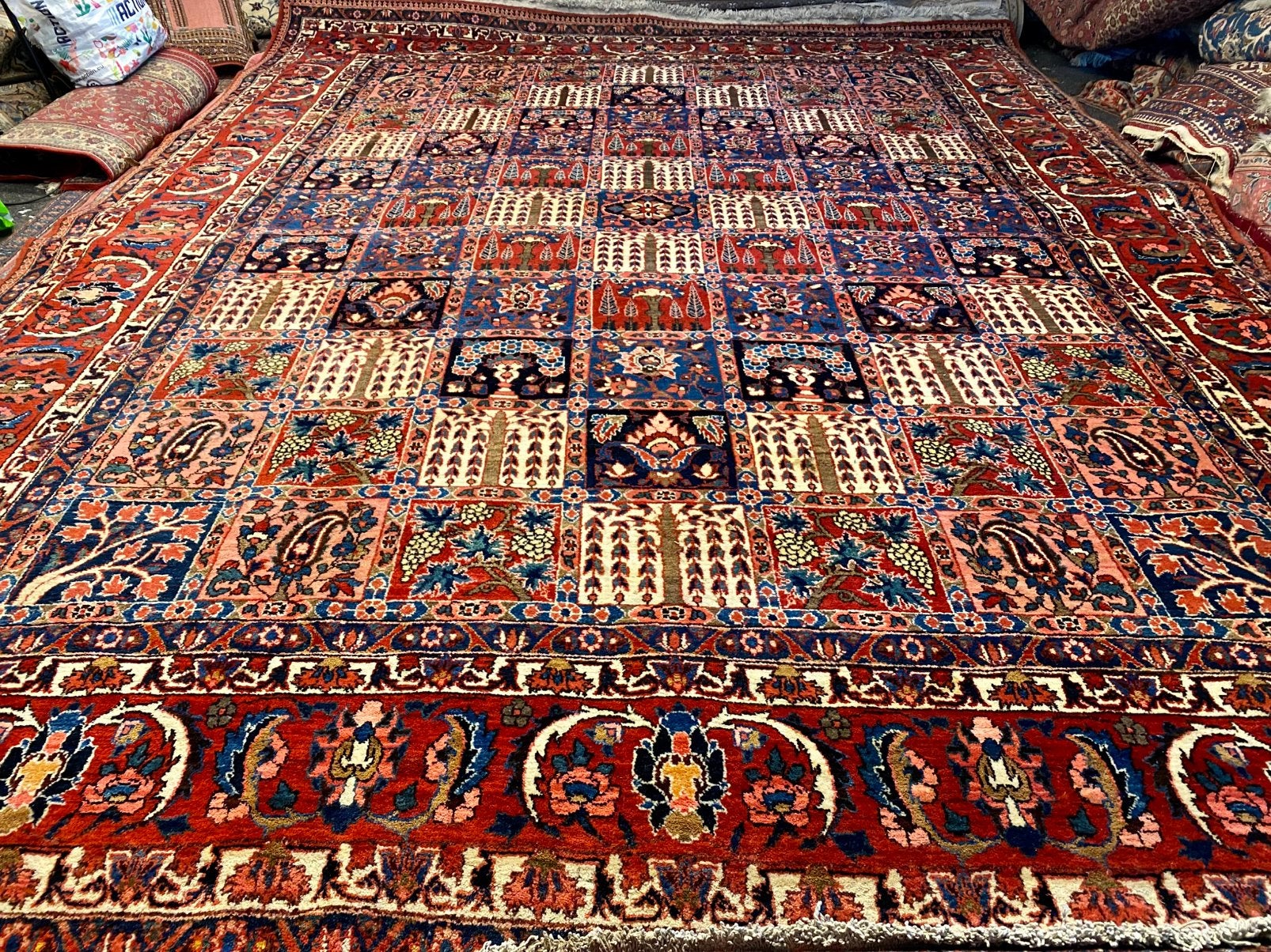 Mooi origineel handgeknoopt perzisch tapijt ., Gebruikt, ., 200 cm of meer, Ophalen of Verzenden
