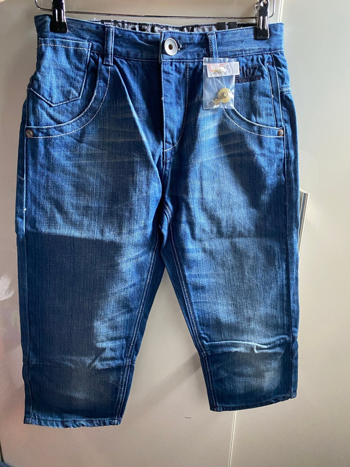 Nieuwe korte spijkerbroek Outfitters Nation W28/164, Ophalen of Verzenden, Nieuw, Blauw, W32 (confectie 46) of kleiner
