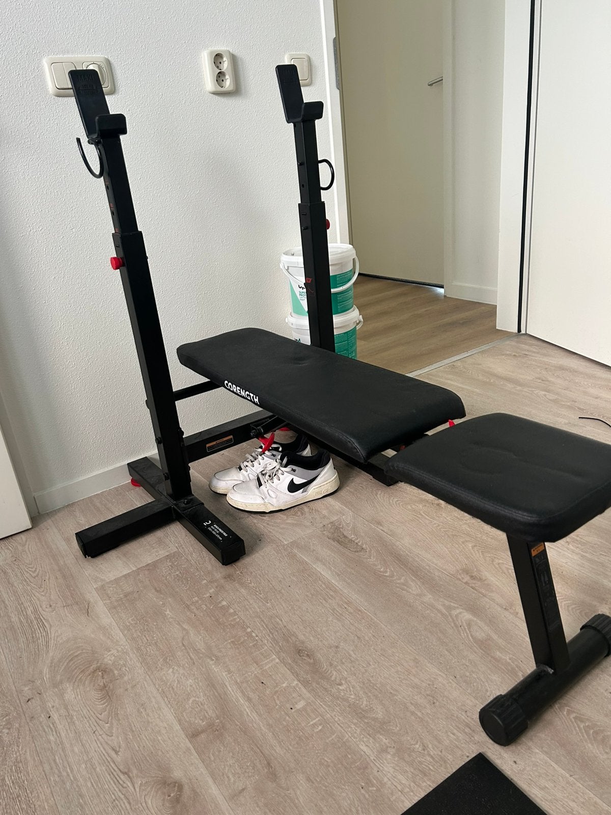 Core strength fitnessbankje voor thuis sportschool, Sport en Fitness, Ophalen, Gebruikt, Armen, Fitnessbank