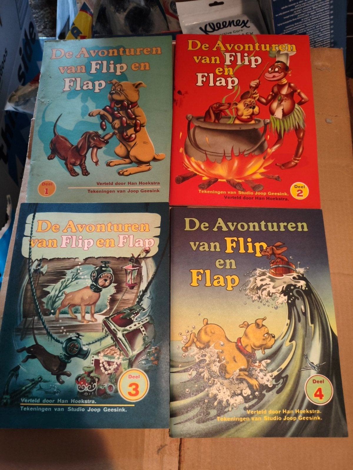 De Avonturen van Flip en Flap - Complete Serie (4 delen), Ophalen of Verzenden, Gelezen, Han Hoekstra, Fictie algemeen