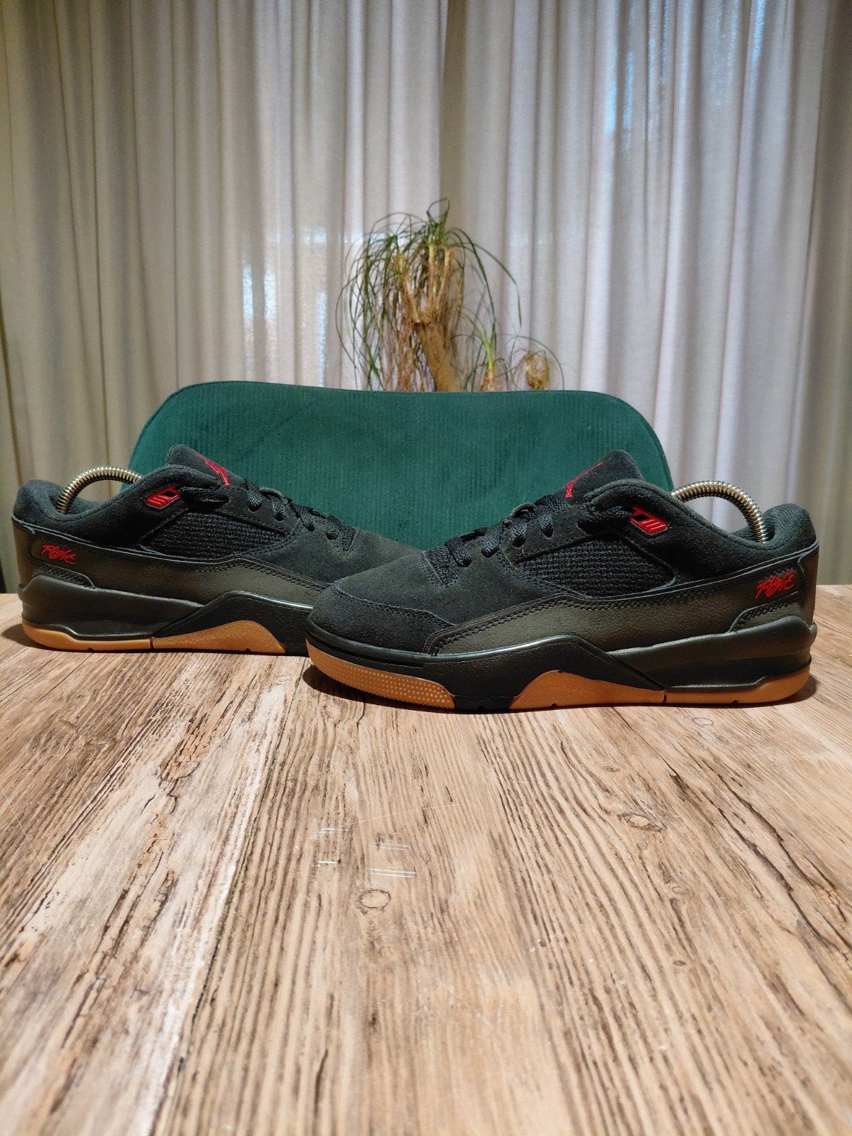 Jordan Flight Court 'Black Gum' Size 40, Zwart, Ophalen of Verzenden, Jordan, Sneakers of Gympen