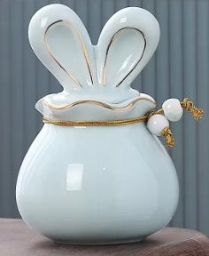 Prachtige kleine urn van keramiek 140ml (11x7cm), Dieren en Toebehoren, Ophalen of Verzenden, Nieuw, Overige typen